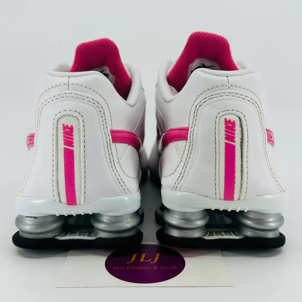 Nike Women's Shox Conundrum Athletic Sneakers White/Vivid Pink 407989-162 Size 6